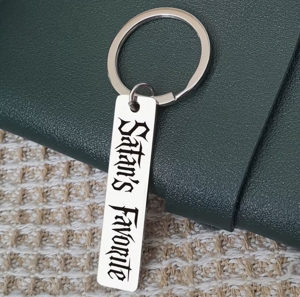 3/$25 Satan's Favorite Gothic Dark Humor Stainless Steel Keychain NEW